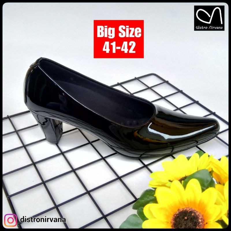 Sepatu Pantofel Wanita Bigsize 41-42 Jumbo Sepatu Kerja Kantor