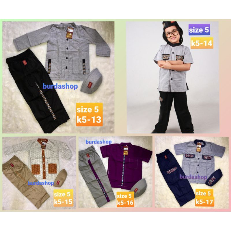 BAJU MUSLIM DANNIS ANAK LAKI LAKI SIZE 5