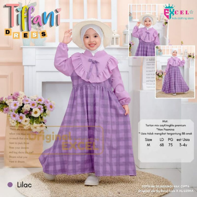 GAMIS ANAK PEREMPUAN TERBARU MASA KINI// TIFFANI - DRES KIDS SERIES// BAHAN TARTON MIX CRINCKLE