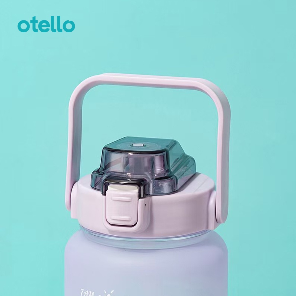 Sora Botol Minum 2 Liter Viral BPA Free Otello Bottle Air Motivasi 2L Korea Lucu