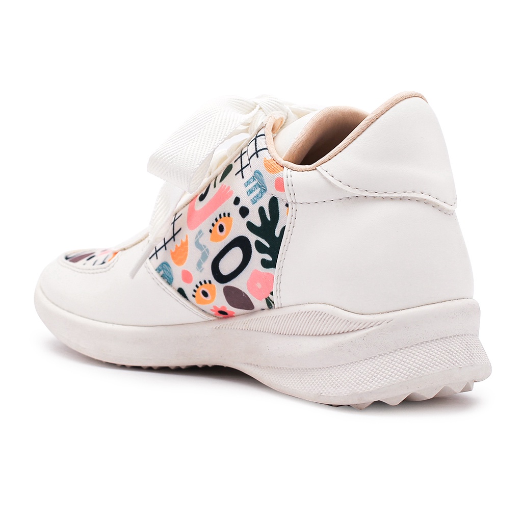 KHK by Khakikakiku Sasha Botanical White Sneakers