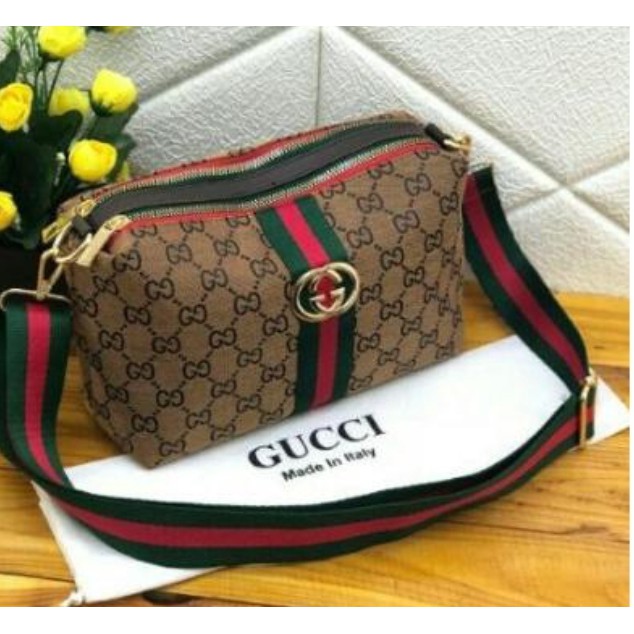 LARIS TAS WANITA TERANYAR GUCI SELEMPANG KARDASHIAN 2RUANG 2REST SLING BAG IMPORT Sgt