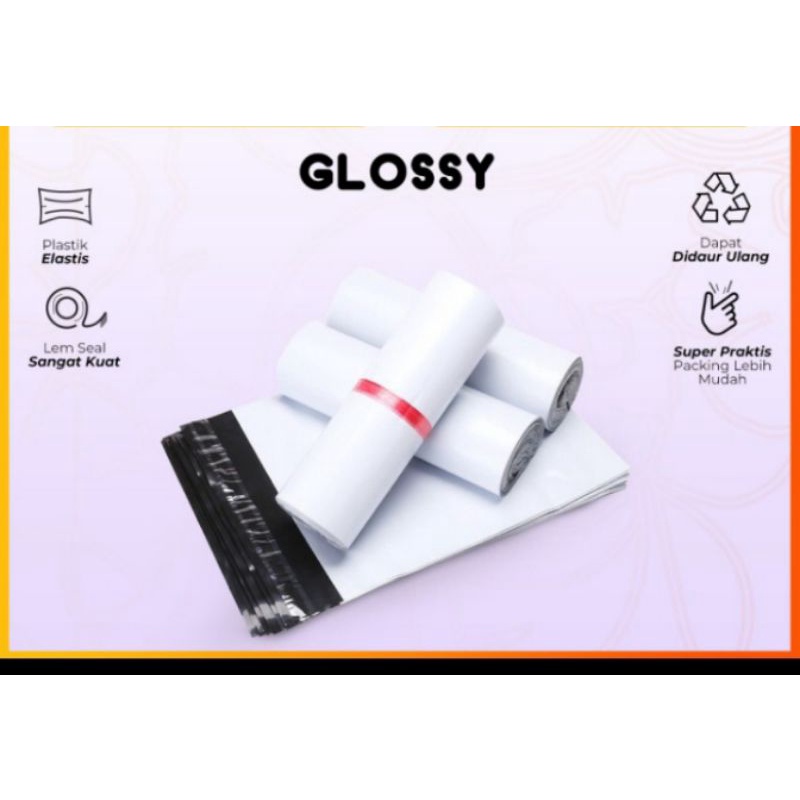Plastik polymailer 17x30 plus sablon custom isi 300pcs