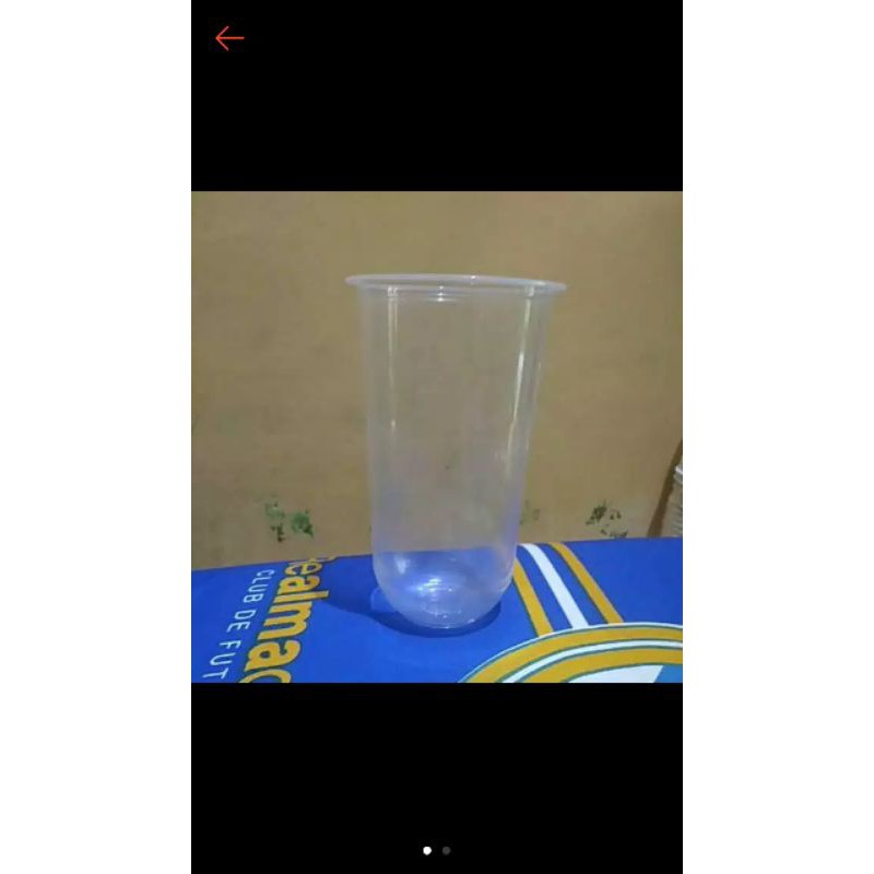 sablon gelas cup oval 22oz 2 warna gelas U gelas cembung