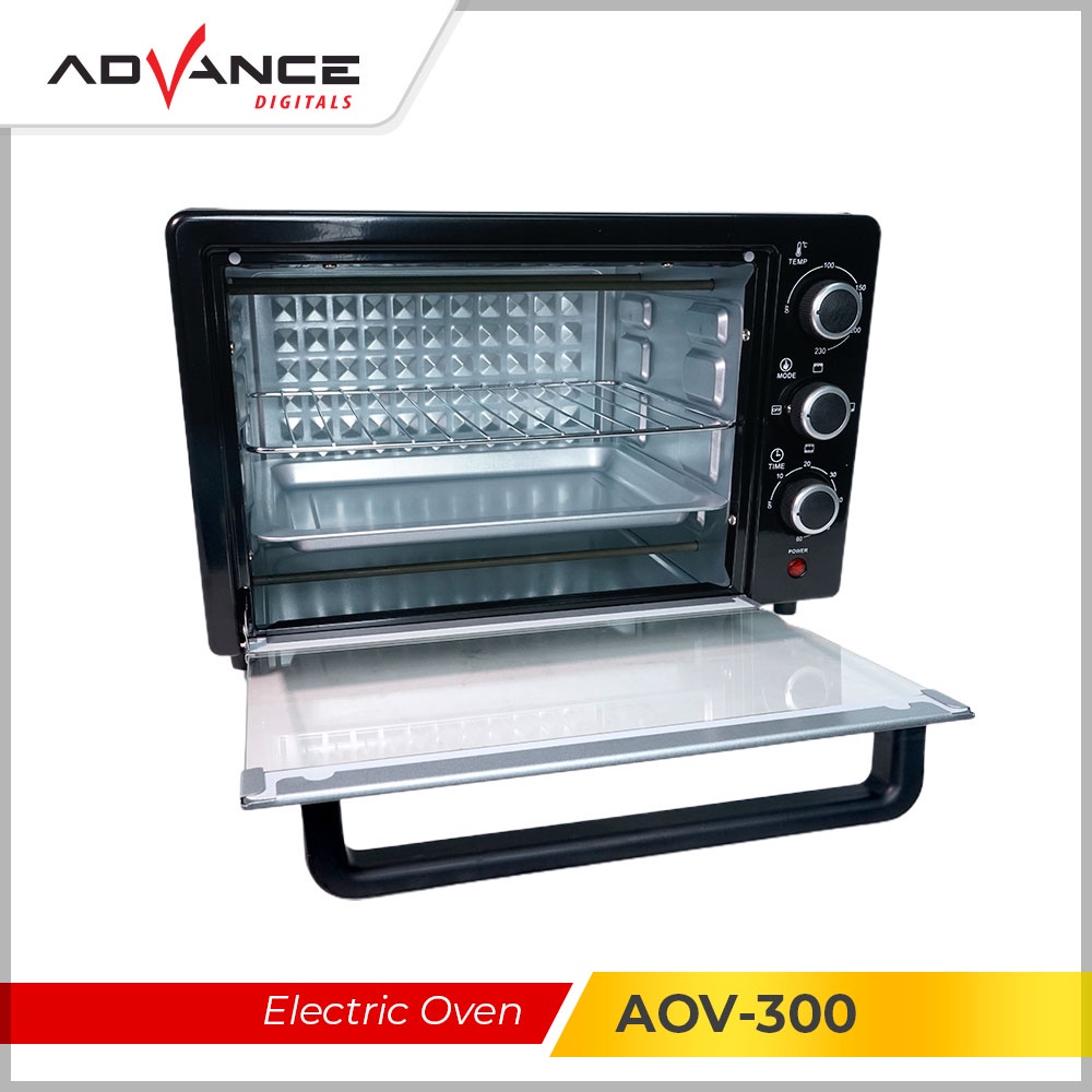 【Garansi 1 Tahun】Advance AOV-300 Electric Oven Oven listrik Multifungsi 20L