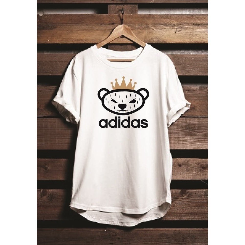 SALE Kaos Tshirt Baju Combed 30S Distro Adidas X Nigo Bear