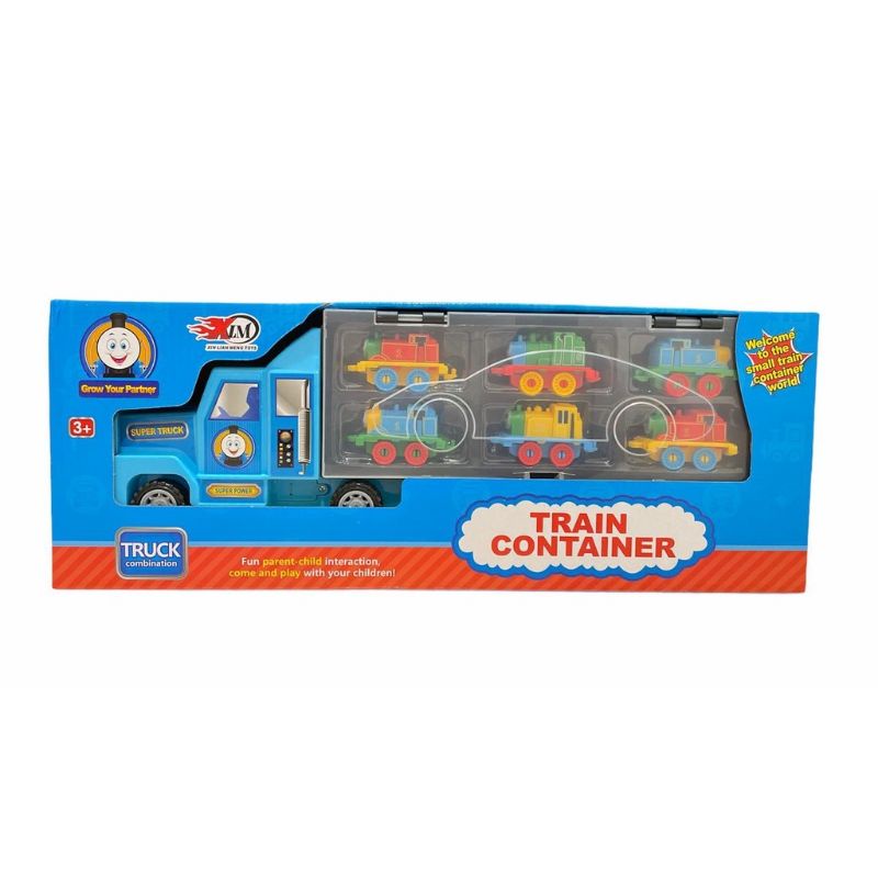 mainan mobil container truck isi 6pcs truk combination thomas train avanger cars koper