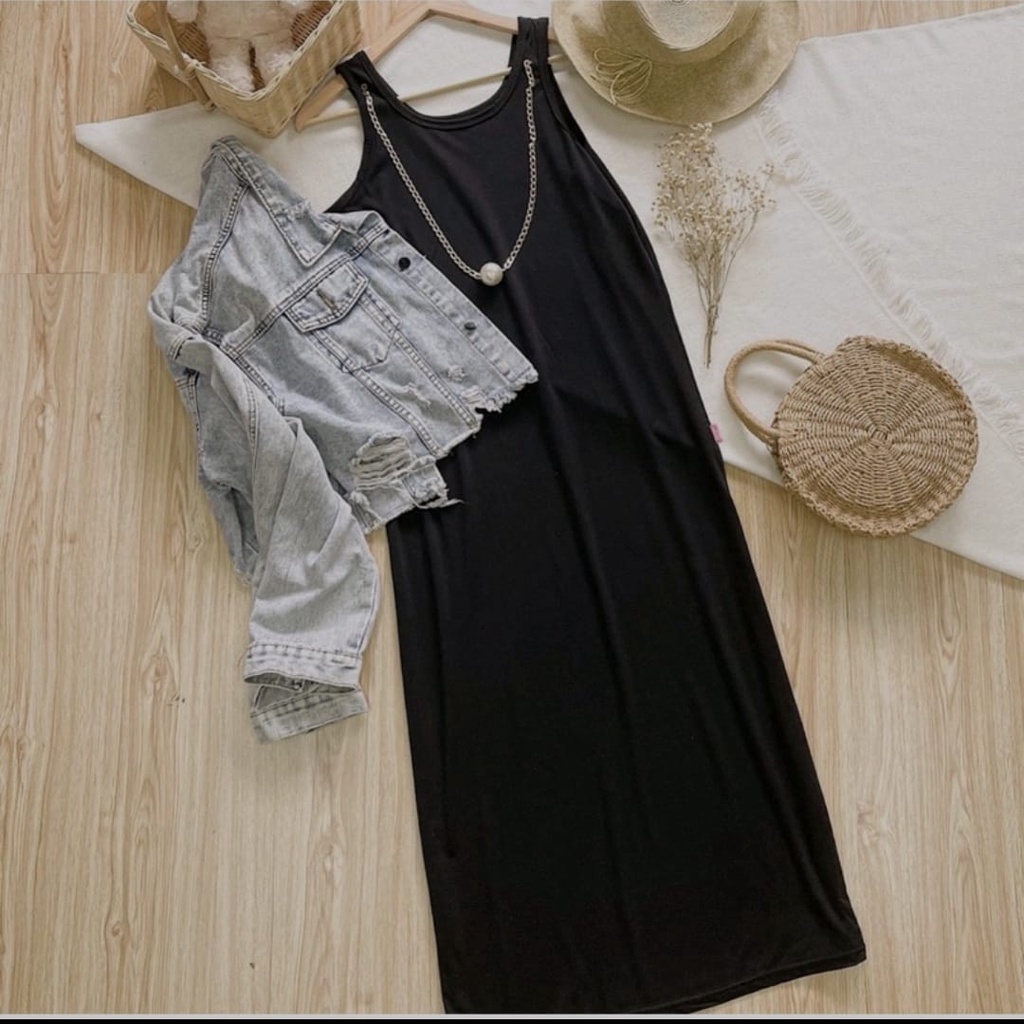 Kinan - Inner Dress - Inner Lengan Panjang - Manset Gamis Inner-  Gamis Inner - Baju Busui