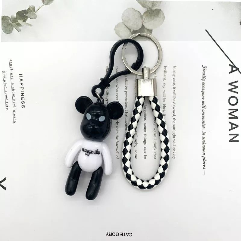 Cute Mini Bear Gantungan Kunci Kecil Gantungan Kunci Perhiasan Gantungan Kunci Import Kartun Boneka Gantungan Tas Aksesoris Tas