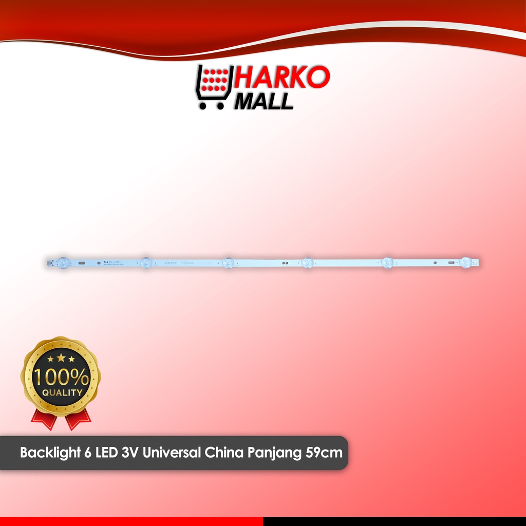 BACKLIGHT 6 LED 3V UNIVERSAL CHINA PANJANG 59CM