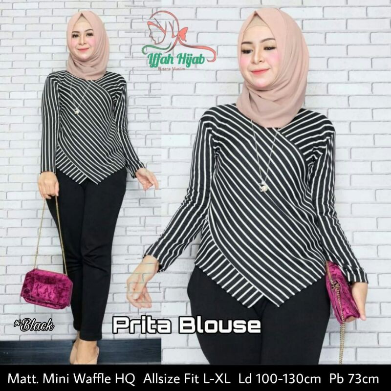prita blouse by iffah hijab