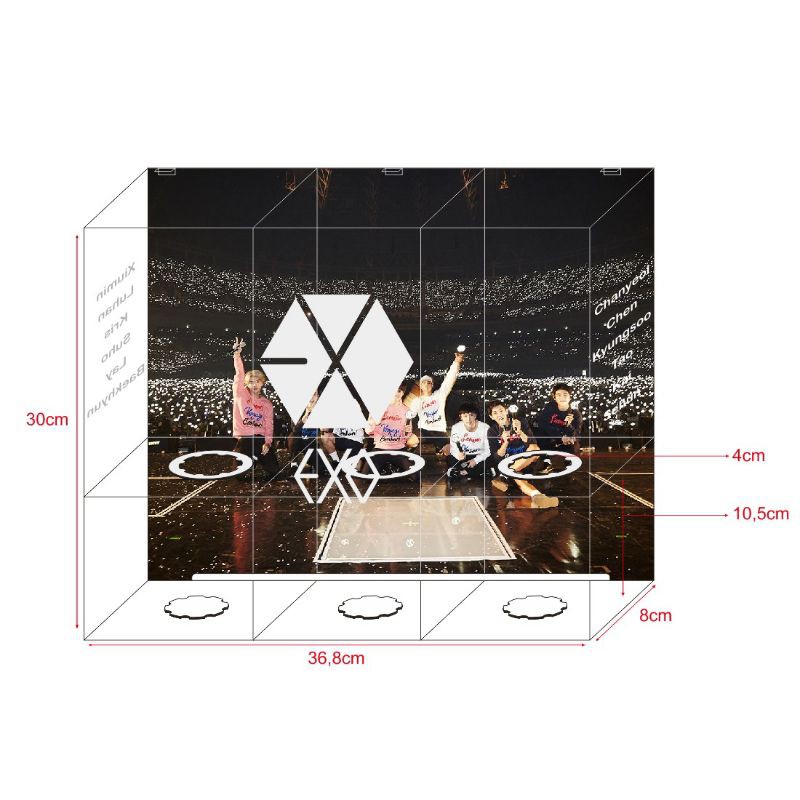 Lightstick EXO / Lightstick EXO isi 3 / Box Lightstick EXO