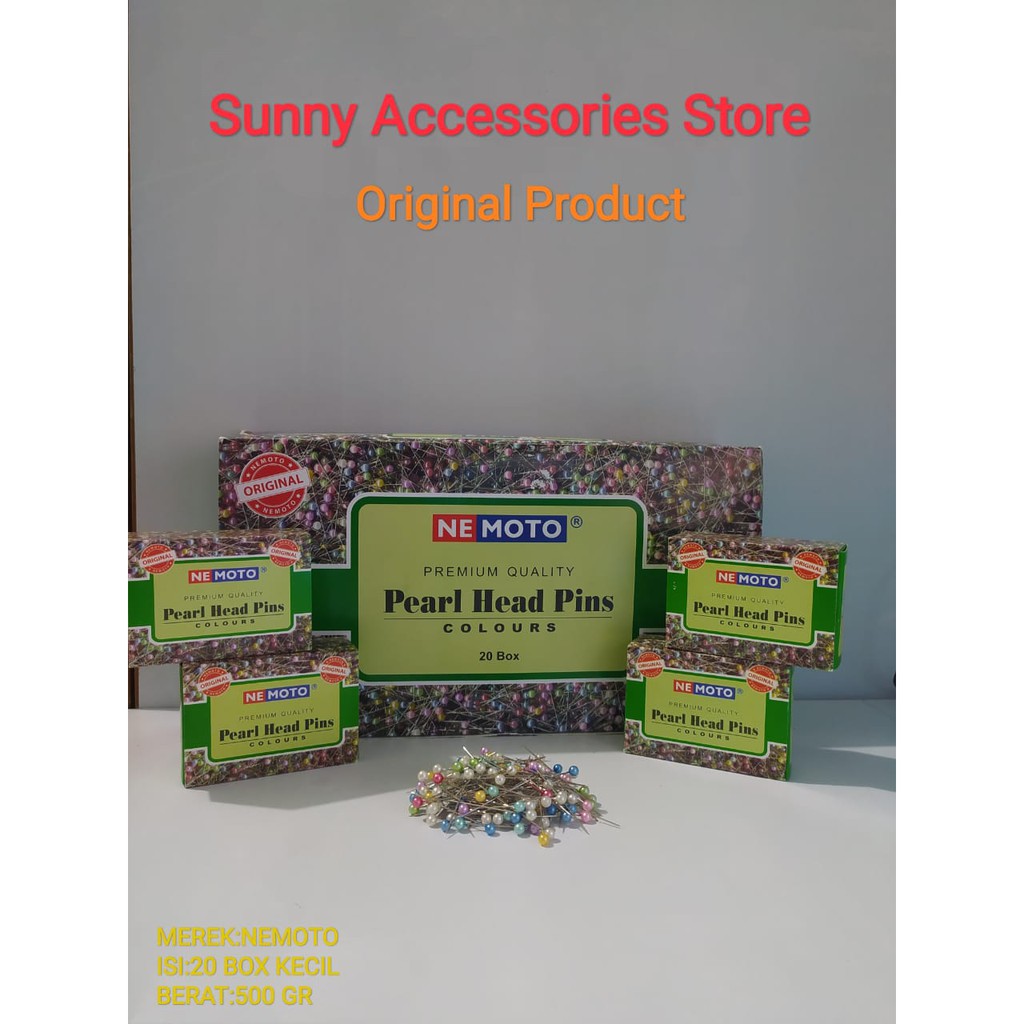 

Jarum Pentul Nemoto Korea Warna-Warni Box *Original Product* (1 Box Besar = 20 Pcs Box Kecil)