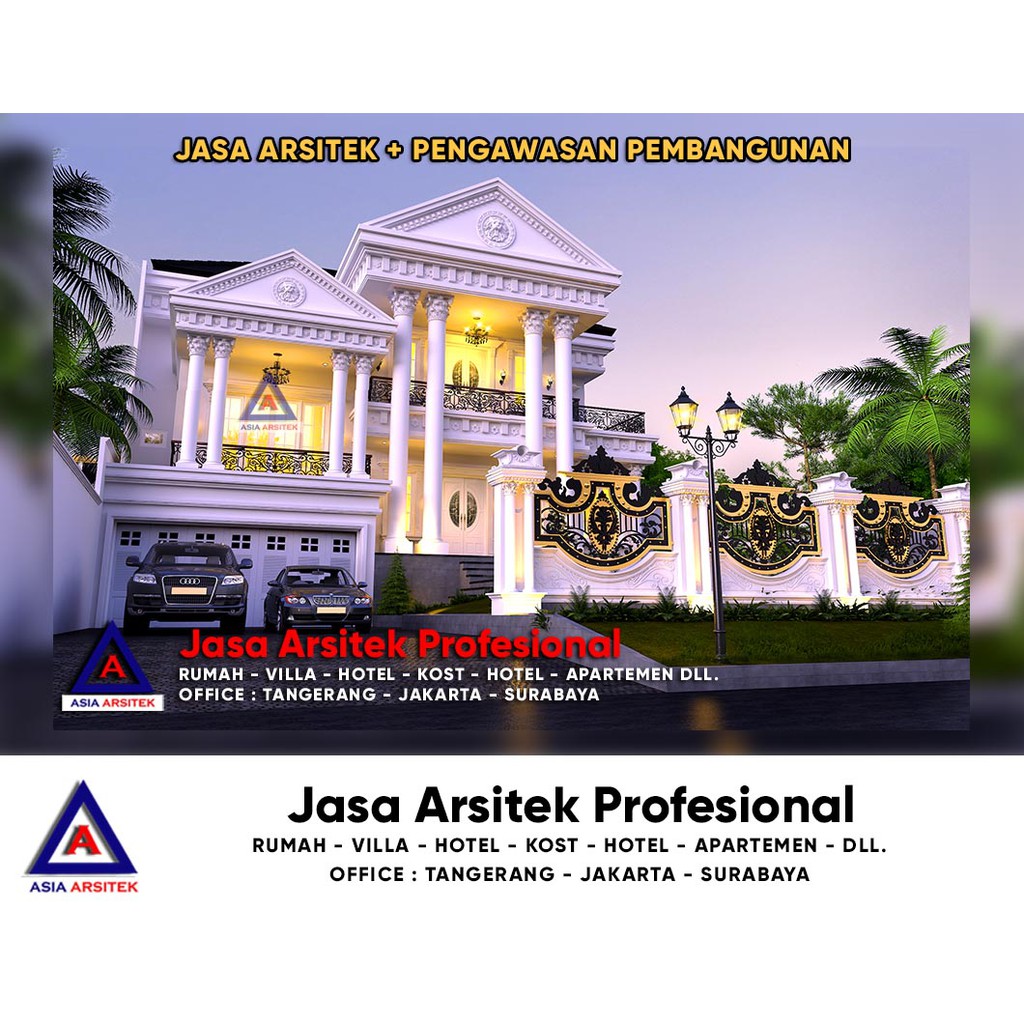 Jasa Arsitek Desain Rumah Klasik Mewah Di Kebon Jeruk Jakarta Barat
