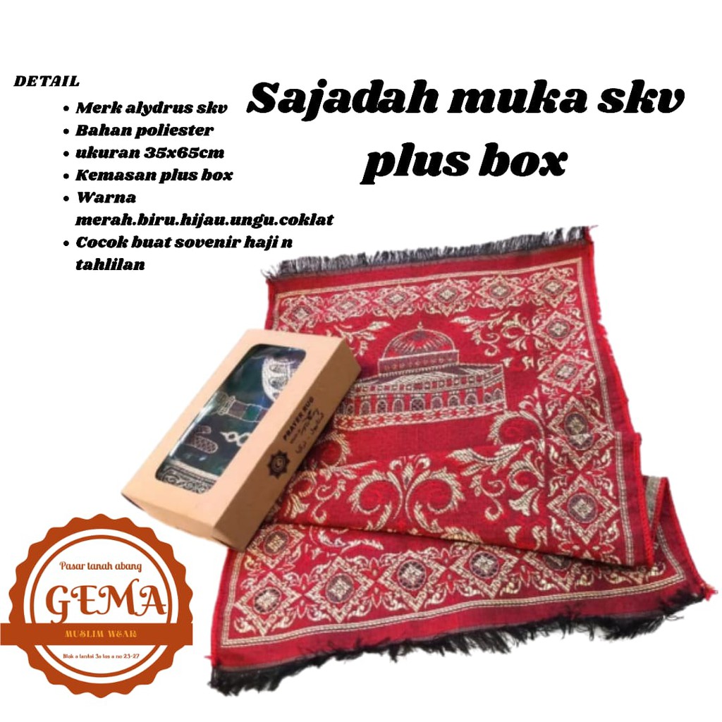 sajadah muka skv plus box