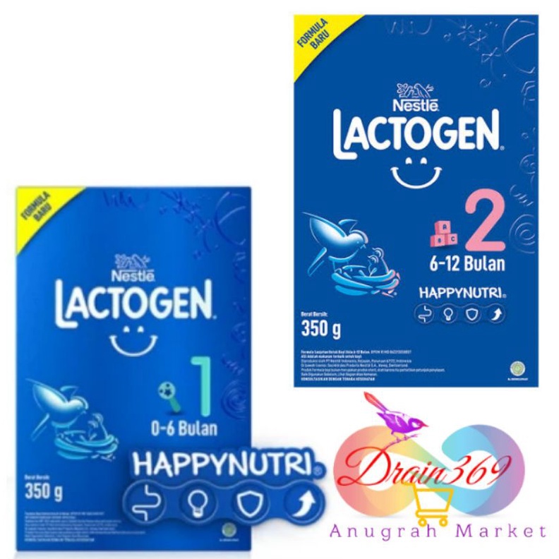 Lactogen 1 dan Lactogen 2 350gr