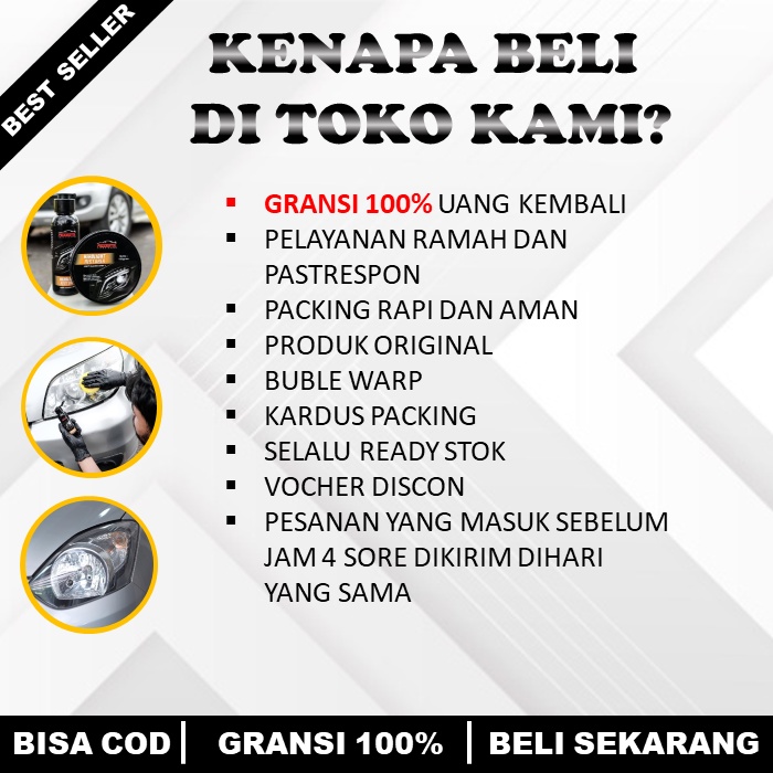 Headlight polish pembersih lampu mobil kuning pembersih kaca lampu mobil yang buram pengkilap lampu