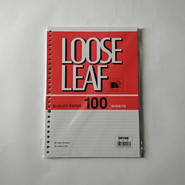 

Joyko Loose Leaf B5 isi 100 lbr (Garis)