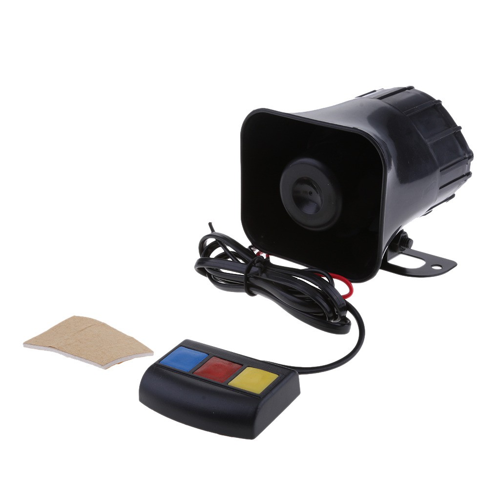 ZKXX Klakson Sirine Polisi Loud Speaker 4 Tone 30W - KX-5004 - Black