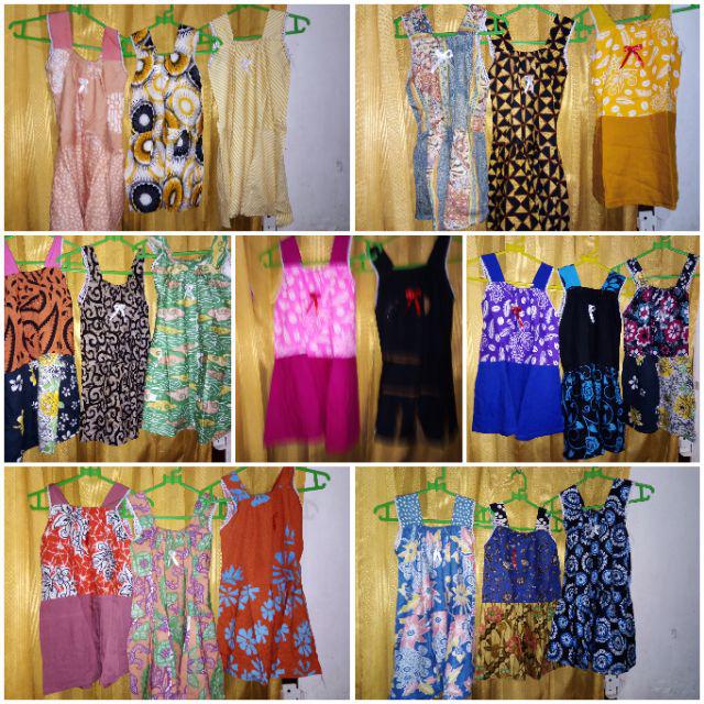 (1kg=20pcs) Daster Anak Solo, Daster Anak Murah, Daster Anak Cantik Lucu,baju Anak Batik