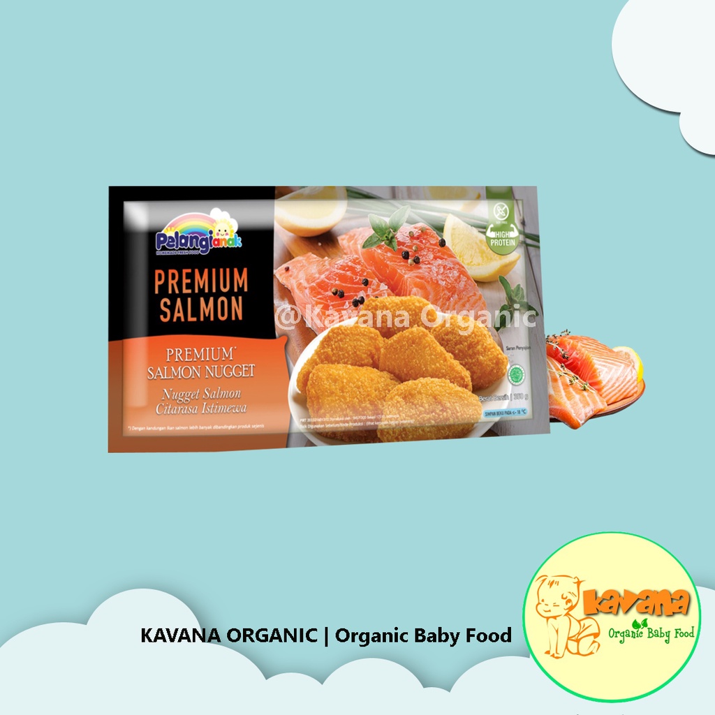 

Salmon Nugget Usia 12bulan+ Pelangi Anak (Silahkan menambahkan product icegel jika dirasa perlu)