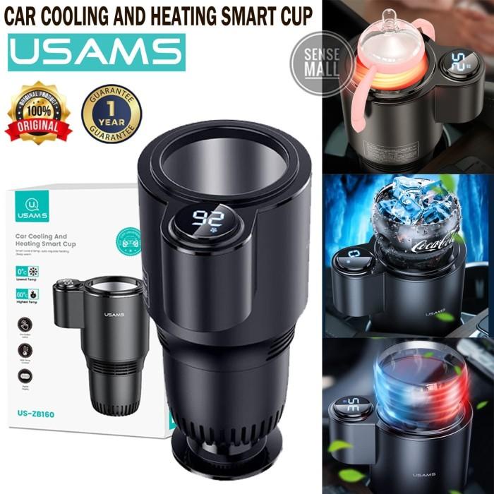 Smart Portable Holder Pemanas Pendingin Minuman Mobil Usams Original