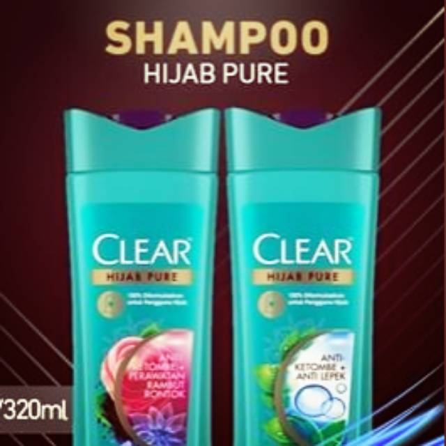 CLEAR HIJAB PURE SHAMPOO ALL VARIAN 320 ML