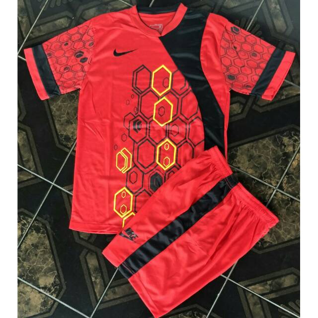 Kaos Setelan Jersey Futsal & Bola Nike Merah