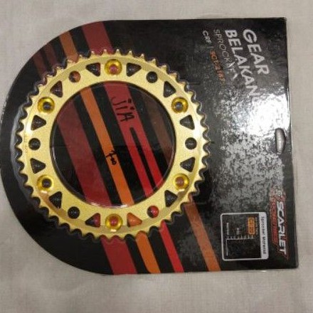 Gear / gir Belakang CRF 150 428*46T SCARLET