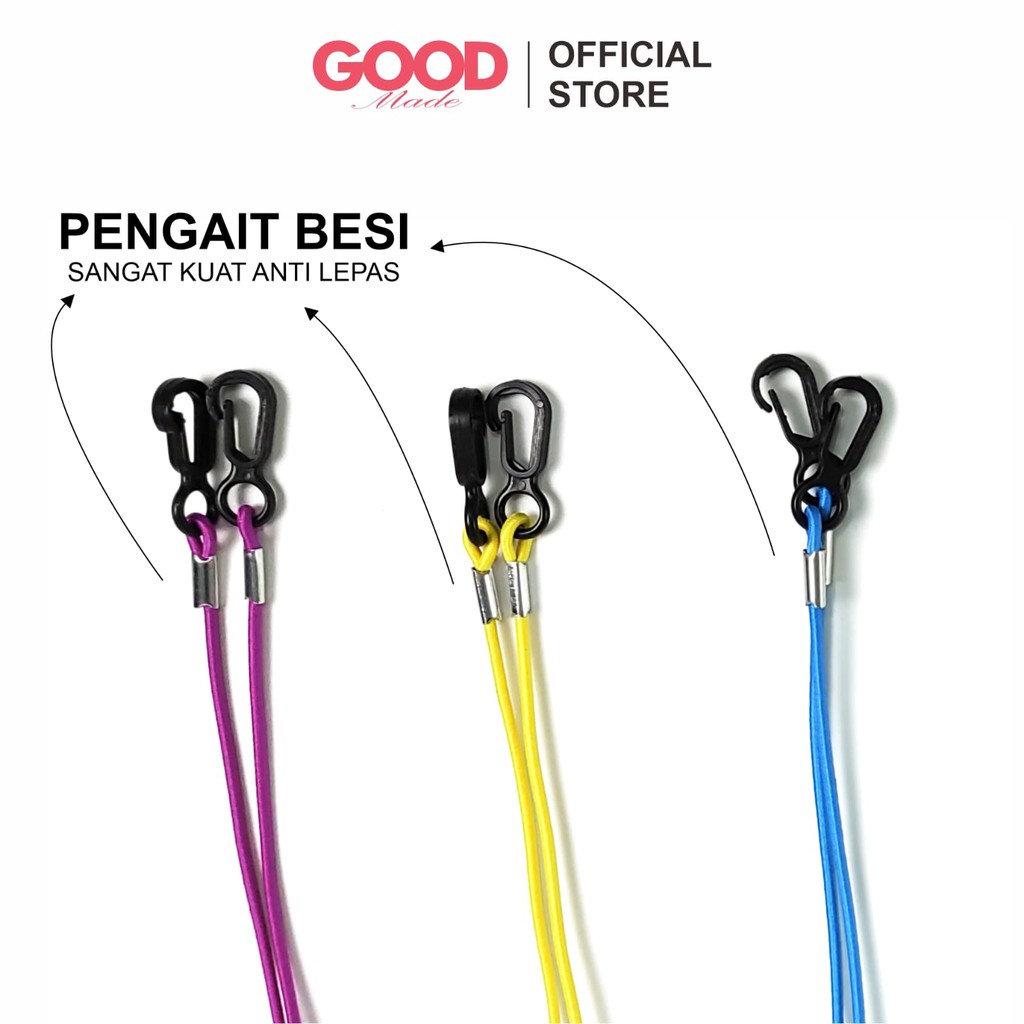 GOOD MADE Strap Masker Kalung Masker Konektor Tali Masker elastis Premium Aksesoris Fashion - KBB 2