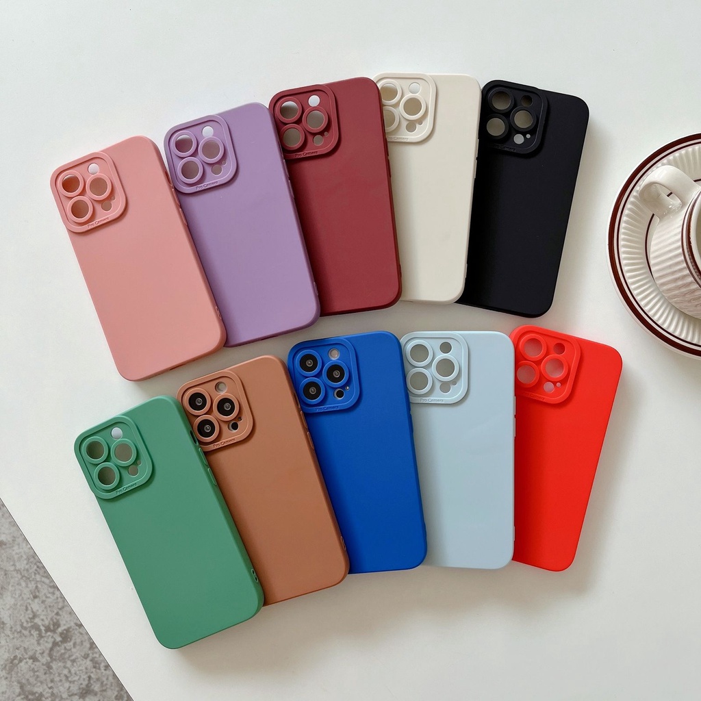 MK Softcase Casing Proteksi Kamera for Iphone 6 6s 6g 6+ 6s+ 7 8 7+ 8+ X Xs 11 12 13 14 14+ Plus Pro Max 14Plus