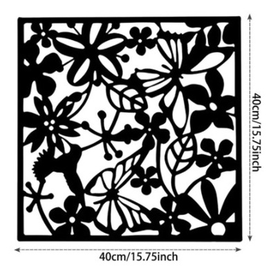 7093 Dekorasi Penyekat Ruang Vintage Bahan PVC (1Set isi 4 Pcs )