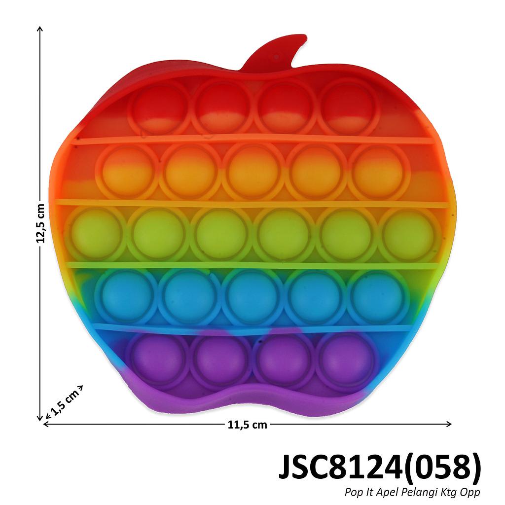 POP IT RAINBOW Mainan Anak Fidget Toys Game Toys-Apel