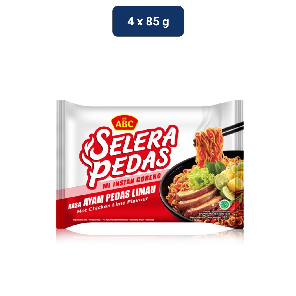 

ABC Selera Pedas Mi Instan Ayam Pedas Limau 4 x 85 gr