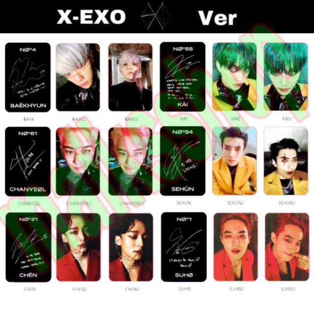 Exo Obsession Photocard Kpop