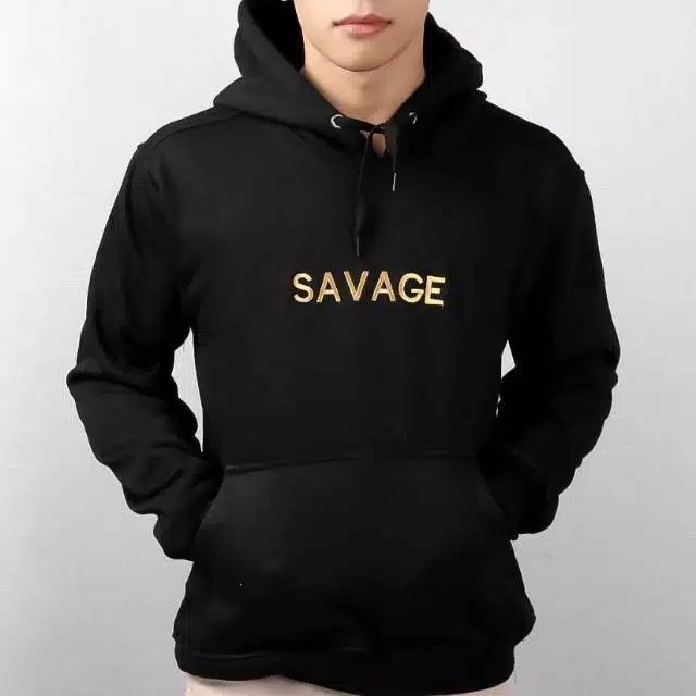 SWEATER POLOS HOODIE JUMPER SAVAGE PRIA WANITA SIZE M - XXL