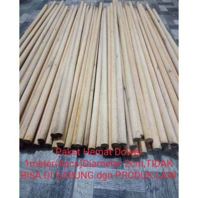 Paket Hemat Dowel 1Meter(4pcs)TIDAK bisa Gabung dgn produk lain