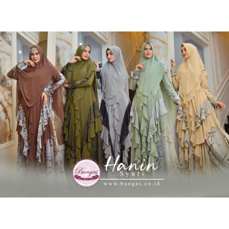 Hanin set syari by Bungas