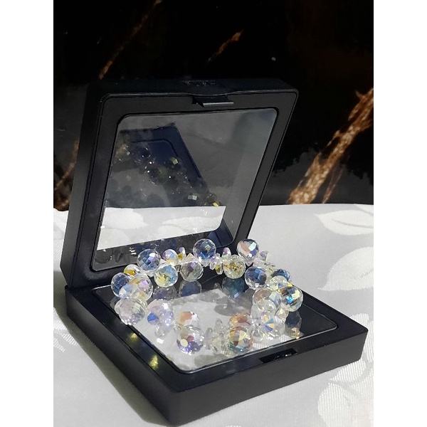 Gelang Wanita Serut Cantik Kristal Swarovski Salak Disco Mewah / Gelang Serut Kristal