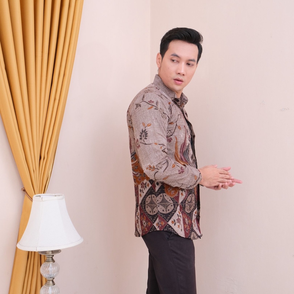 Kemeja Baju Batik Pria Lengan Panjang Kemeja Batik Pria Lengan Panjang Premium Jumbo Batik Cowok