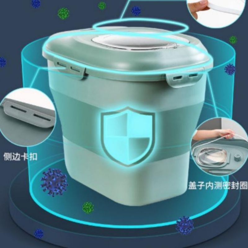 Tempat Penyimpanan Beras Unik Anti Serangga dan Kutu Foldable Rice Container tempat beras portable
