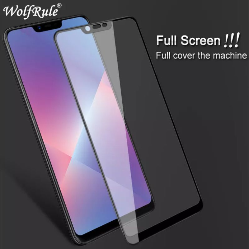 PROMO 3IN1 TEMPERED GLASS LAYAR KAMERA SKIN CARBON VIVO V9 Y81 Y83 TG ANTI GORES FULL SCREEN GUARD