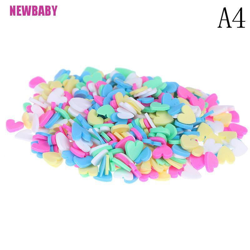 [NEWBABY] 10g/pack Polymer clay fake candy sweets sprinkles diy slime phone supplies