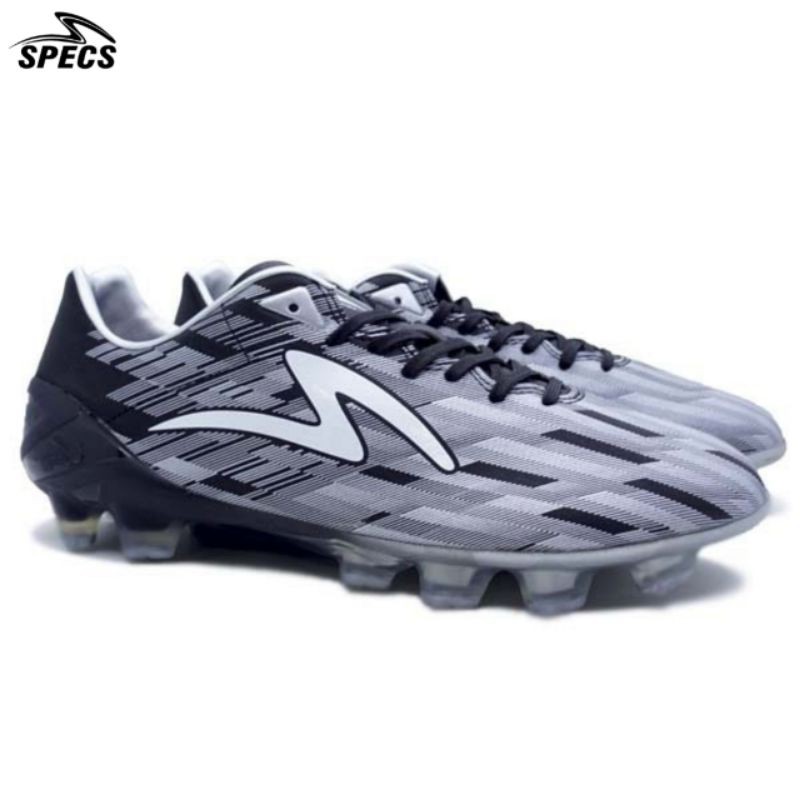 SEPATU BOLA SPECS LIGHTSPEED FG PRO BLACK SILVER