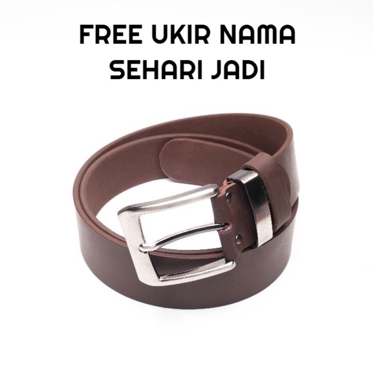 Ikat Pinggang Kulit Asli Sabuk Kulit Gesper Kulit Pria Sabuk Pria Kulit Gesper Pria Kulit