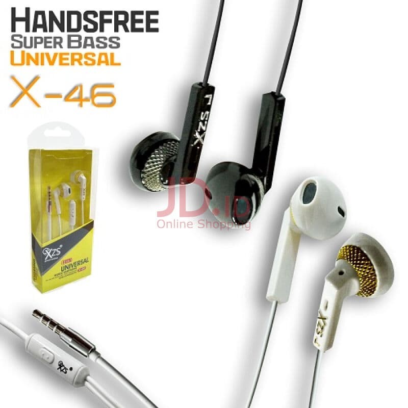Handsfree Super Bass XZS X46 Earphone Headset Universal android