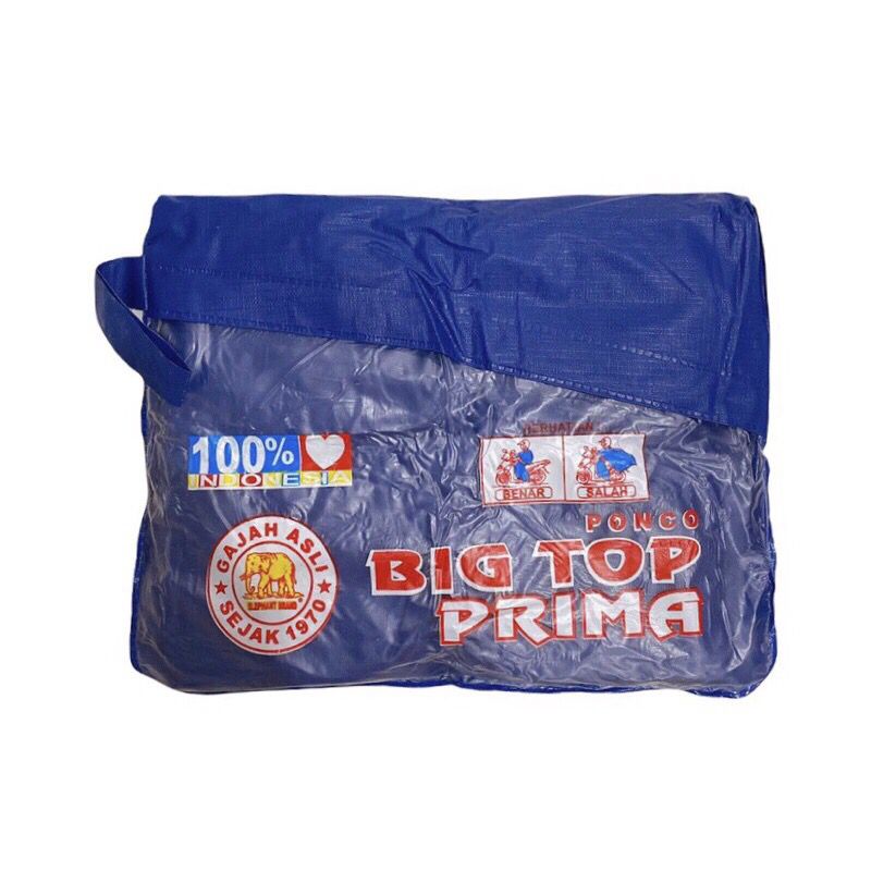 GAJAH ASLI Jas hujan ponco BIG TOP PRIMA / poncho big top prima / JAS HUJAN BAHAN PVC MODEL KELELAWAR/LOWO