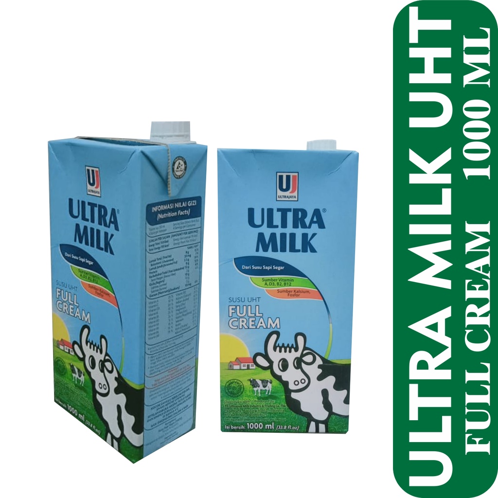 

SUSU ULTRA MILK / SUSU UHT/ ULTRA MILK 1000 ML/ ULTRA MILK PLAIN