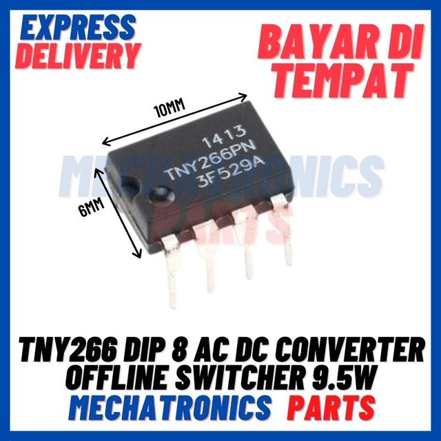 [ICS-9033] TNY266 DIP 8 TNY266PN AC DC CONVERTER OFFLINE SWITCHER 9.5W