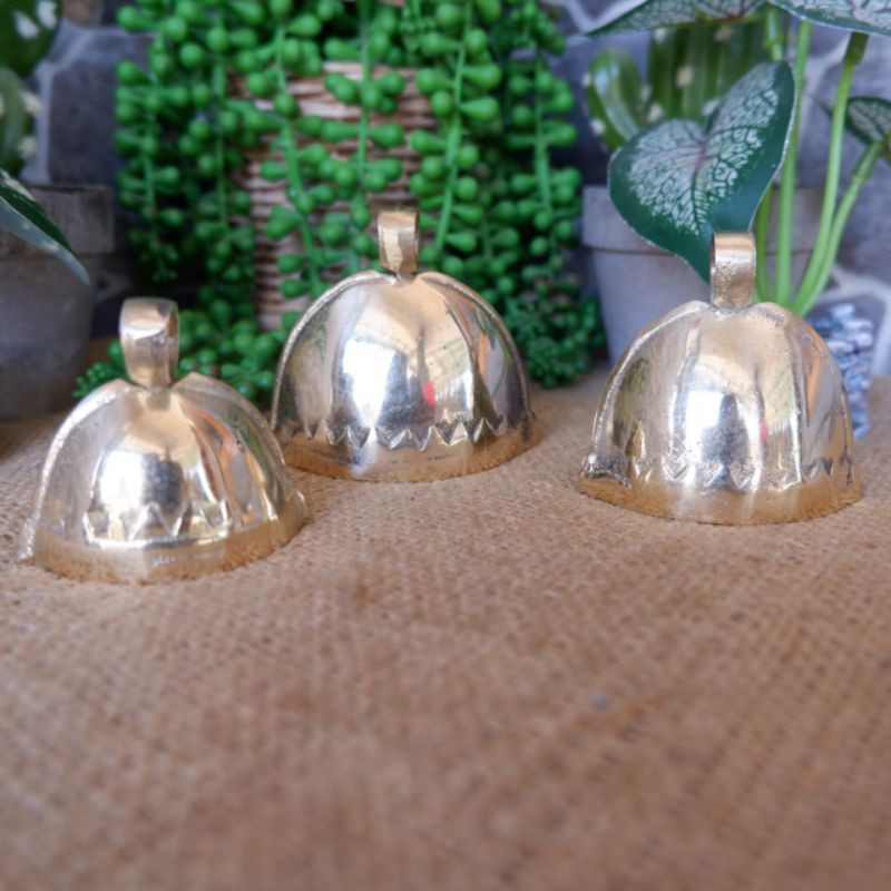 Bel Lonceng Kuningan Klintingan Sapi Motif Lombok